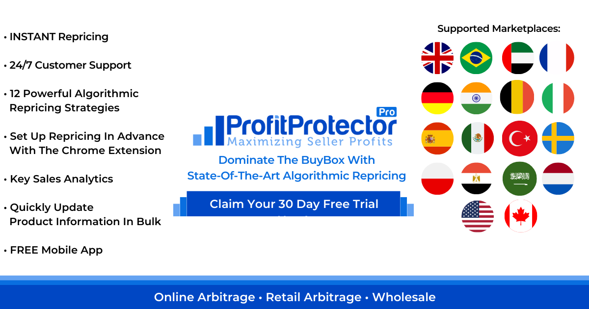 ProfitProtectorPro - Algorithmic Amazon Repricing Software For Amazon Sellers