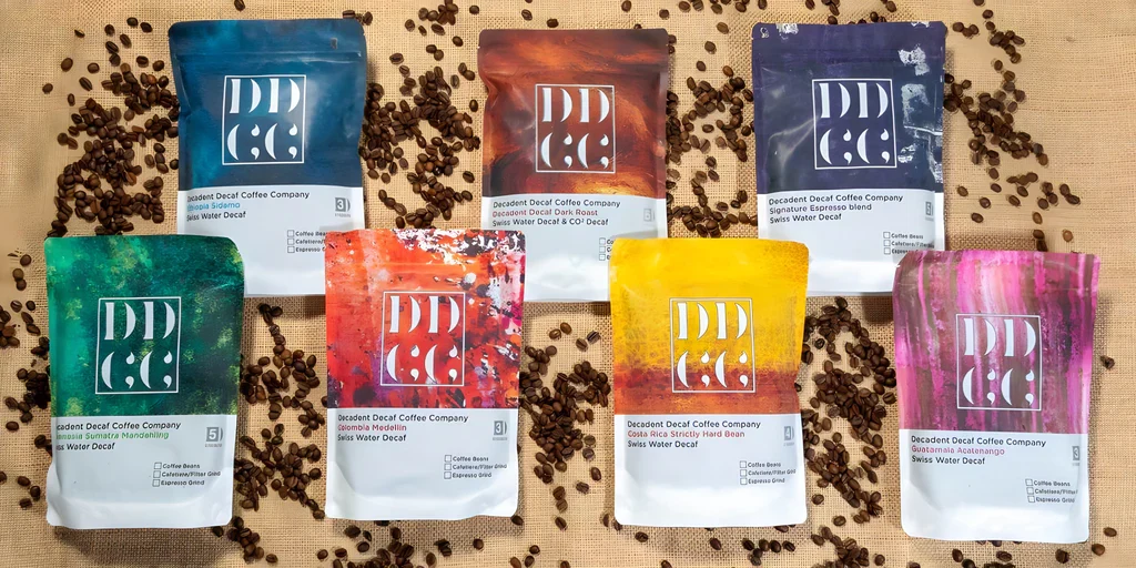 Decaffeinated Coffee, Ground or Beans | Decadent Decaf