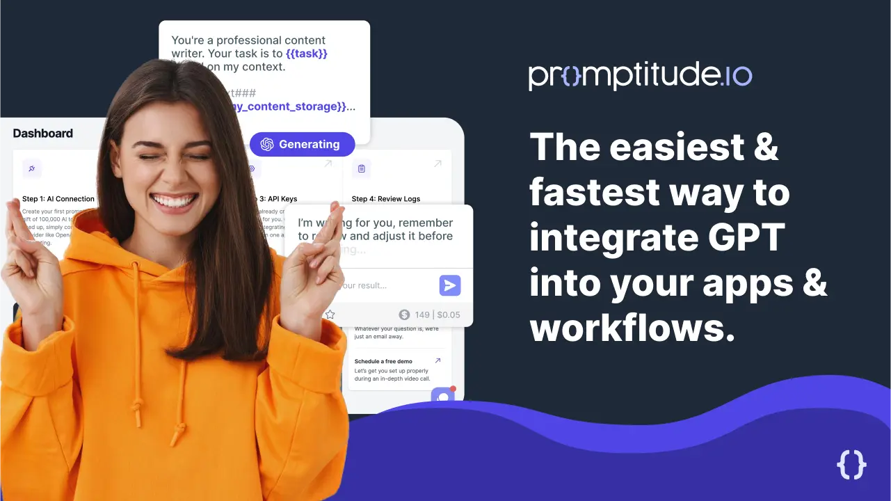Promptitude.io | Integrate GPT into your app & workflows in minutes